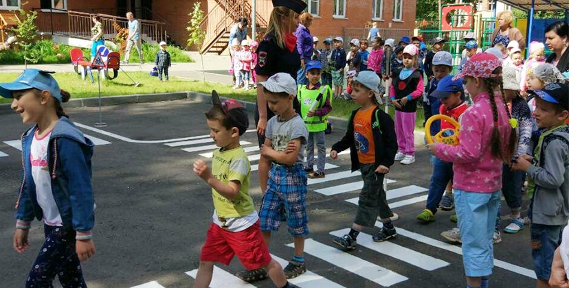 В детском саду № 3 города Жуковский провели занятие для юных пешеходов