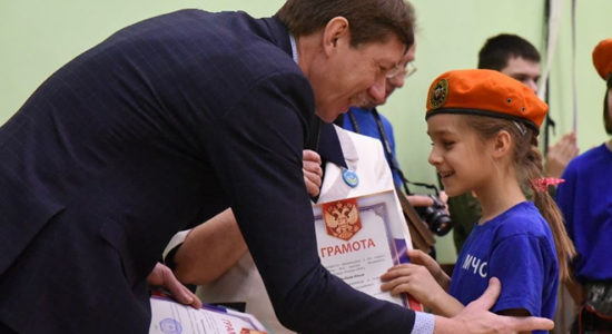 Жуковский отряд юных спасателей «Резерв МЧС" поздравили с днем рождения