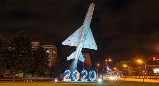 Жителей Жуковского поздравят с Новым годом с помощью световой проекции