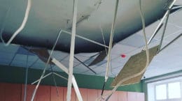 В Жуковском обвалился потолок в одном из классов гимназии № 1