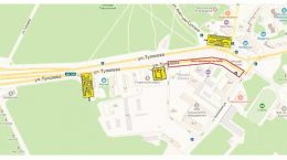 Вводится временная схема организации дорожного движения с улицы Туполева до площади Громова