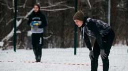 В Жуковском состоялся чемпионат города по волейболу на снегу «Снежка»