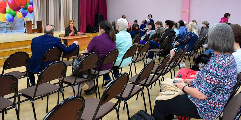 Ольга Редькина в школе № 10