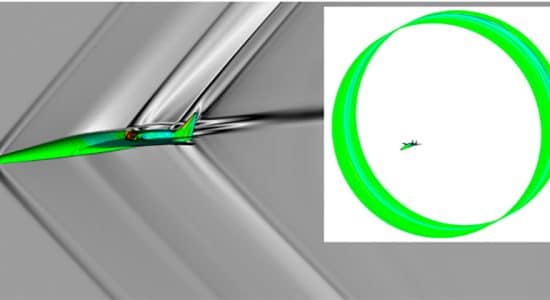 Модель высокотехнологичного демонстратора сверхзвукового пассажирского самолета