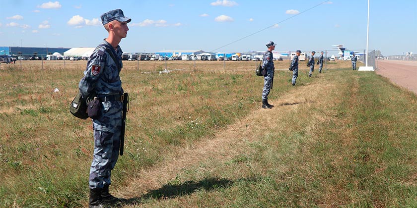 Более тысячи военнослужащих и сотрудников Росгвардии обеспечивали безопасность МАКСа-2021