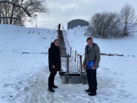 Крещенские купания у храма Иоанна Предтечи Жуковский